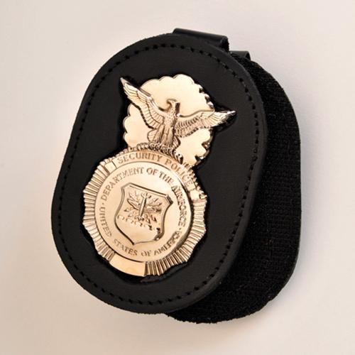 USAF Security POLICE Badge Belt Clip Holder - USAF SECURITY POLICE BADGE  INCLUDED! [USAFCLIPWB] - $56.50 :  - Global Military Police  Experts
